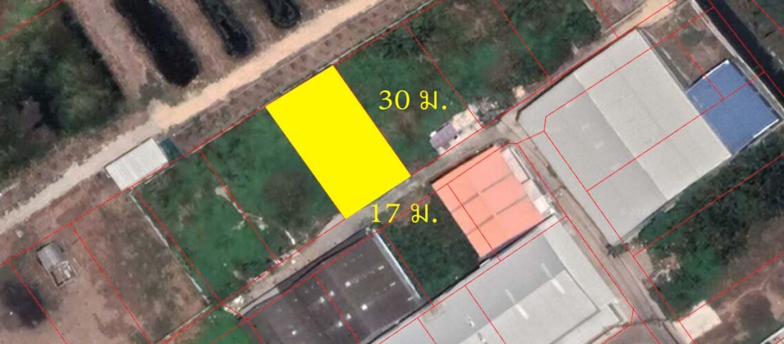 ขายที่ดินเปล่า 137 ตรว. พระประแดง ติดตลาดมารวย (บางจาก)