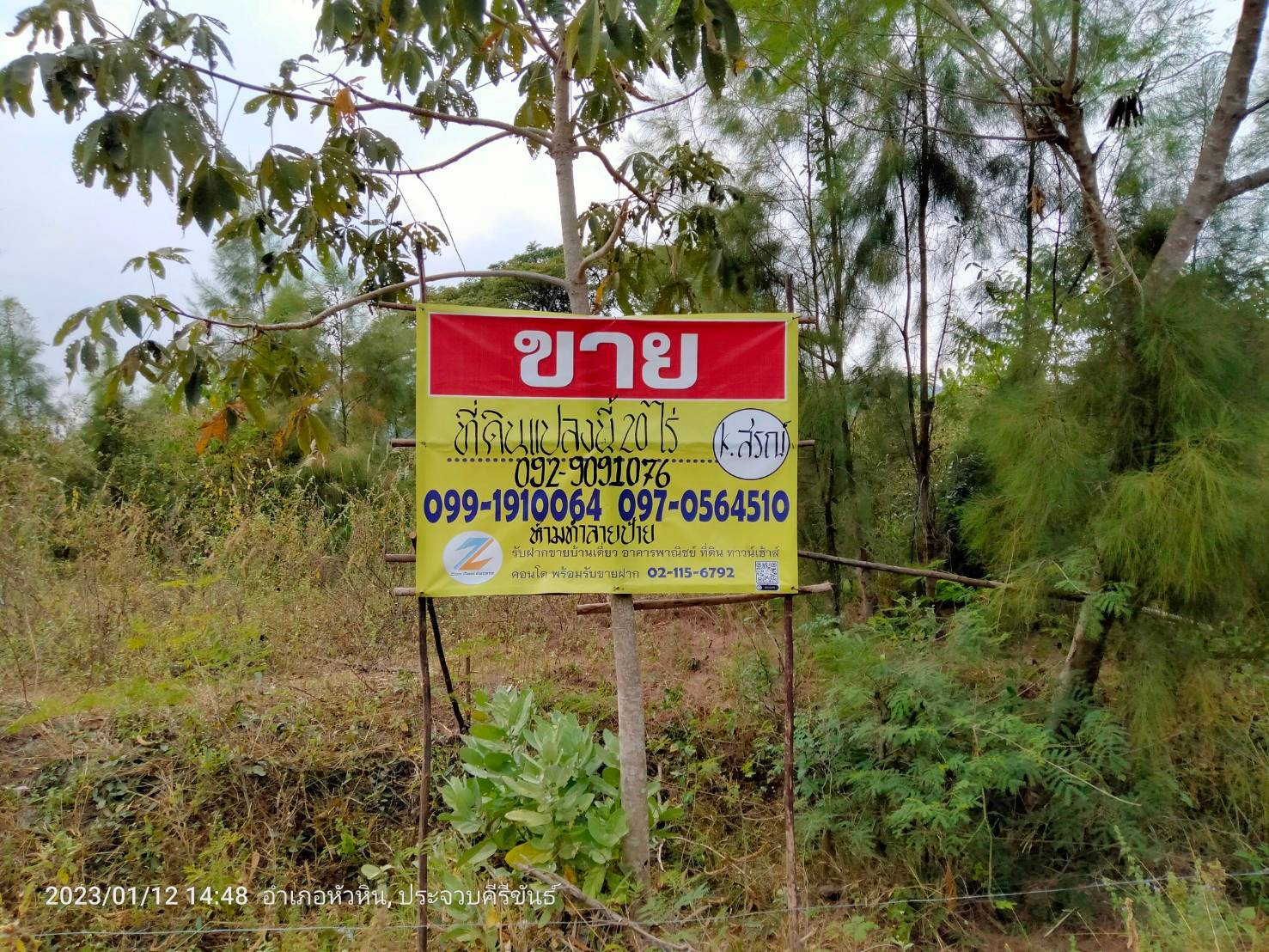 ขายที่ดิน 20 ไร่ ทำเลทองราคาถูก อยู่บนเขา black mountain หัวหิน