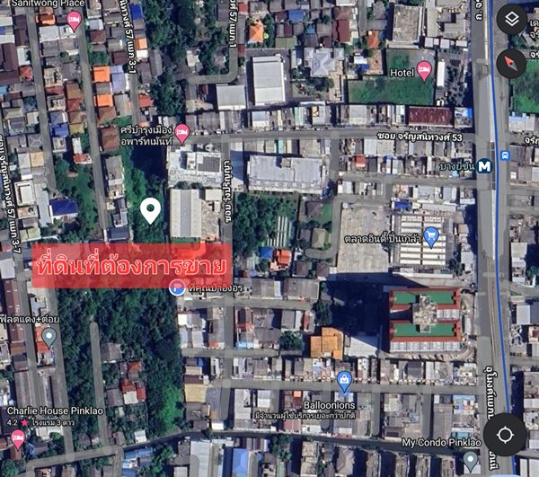 ขายที่ดิน จรัญสนิทวงศ์49/1 และ ซอย53 เข้าออก 2 ทาง แปลงใหญ่ที่สุดในบริเวณนี้ โทร 0988998825