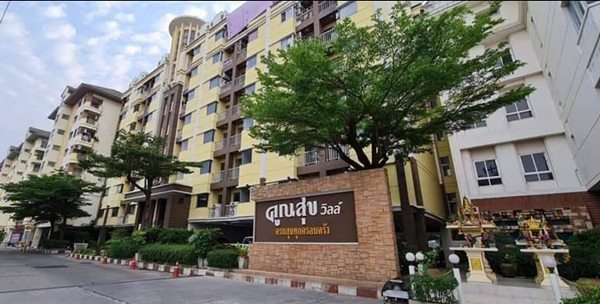 คอนโด คูณสุขวิลล์ ถนนนวมินท์ ไกล้รถไฟฟ้า สายสีชมพู รถไฟฟ้าMRT คู้บอน อยู่อาคารC ชั้น5