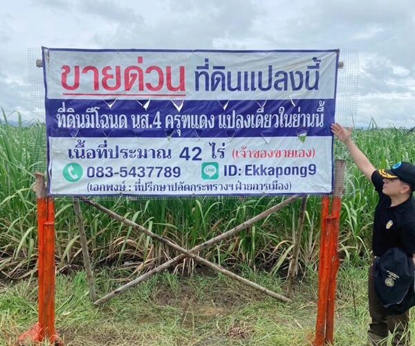 ด่วน ขายที่ดินแม่สอด-ห้วยกระโหลก จำนวน42ไร่ ***(ที่ดินมีโฉนด นส.4 ครุฑแดงแปลงเดียวในย่านนี้)