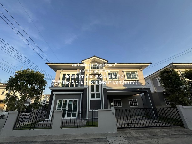 ขายบ้านเดี่ยวใหม่ 2 ชั้น ติด ถ.ราชพฤกษ์-ปทุมธานี 50.40 ตร.ว.