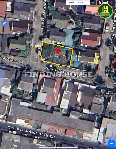 ขายที่ดินแปลงมุม 70 ตร.ว. ซอยลานทอง 7 นนทบุรี