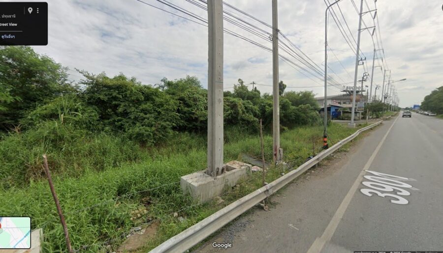 ให้เช่าที่ดิน 3 ไร่ 1 งาน 17 ตรว. ติดถนน คู่ขนานกาญจนาภิเษก ตรงข้ามมหาวิทยาลัย Western โทร 0924299094