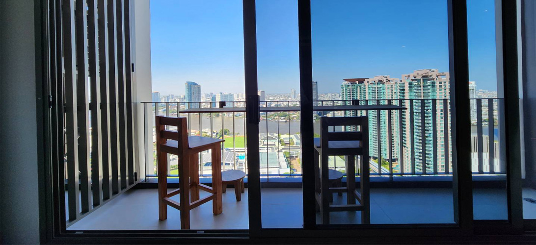 คอนโด ขาย Condo fully furnished Rhythm Charoenkrung Pavillion วิวแม่น้ำเจ้าพระยา เฟอร์นิเจอร์ครบ ชั้น 34