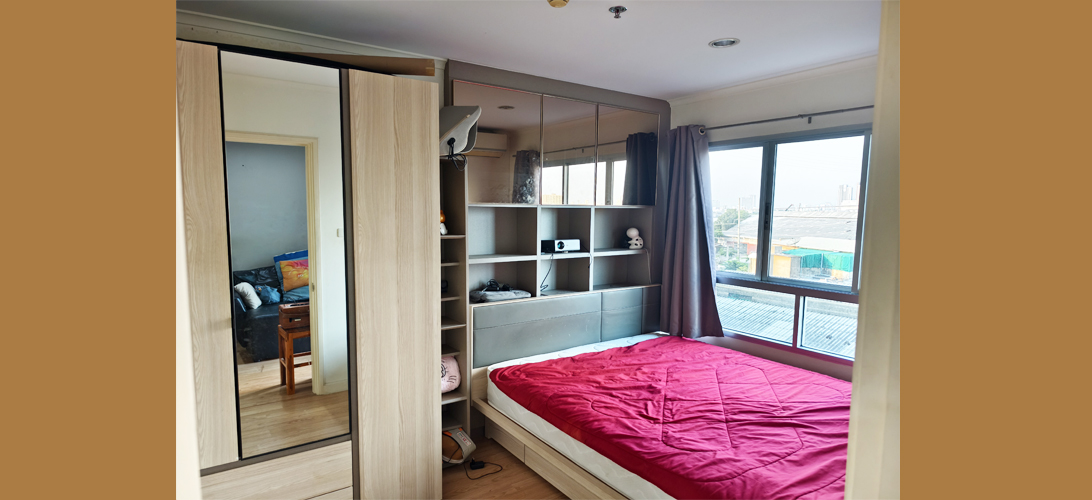 คอนโด ขาย คอนโดราคาถูกบางปะกอก เฟอร์นิเจอร์ครบพร้อมเครื่องใช้ไฟฟ้า ใกล้ทางด่วน มีระบบEVCharging คอนโดบางปะกอก1ห้องนอน