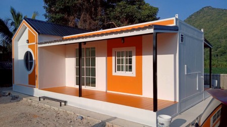 ขาย บ้าน น็อคดาวน์ เหมาะสำหรับบ้านพักอาศัย บ้านพักคนงาน ทำโฮมออฟฟิศ บ้านสวนรีสอร์ท