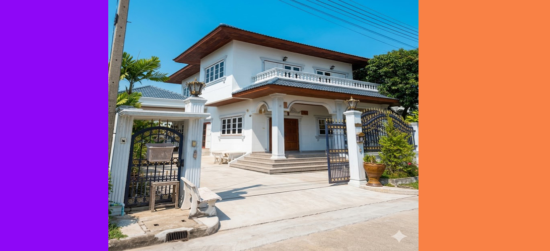 บ้านเดี่ยว ขาย บ้านเดี่ยวพื้นที่ใหญ่ราคาดี บ้านเดี่ยวใกล้ถนนเอกชัยสมุทรสาคร ใกล้กรุงเทพ หลังใหญ่ บ้านมือสองเอกชัยพระราม2